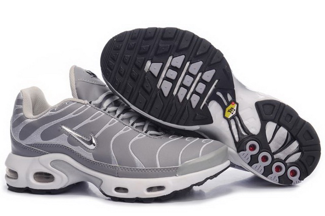 Mens Nike Air Max TN Grey Metallic Silver Patten Shoes
